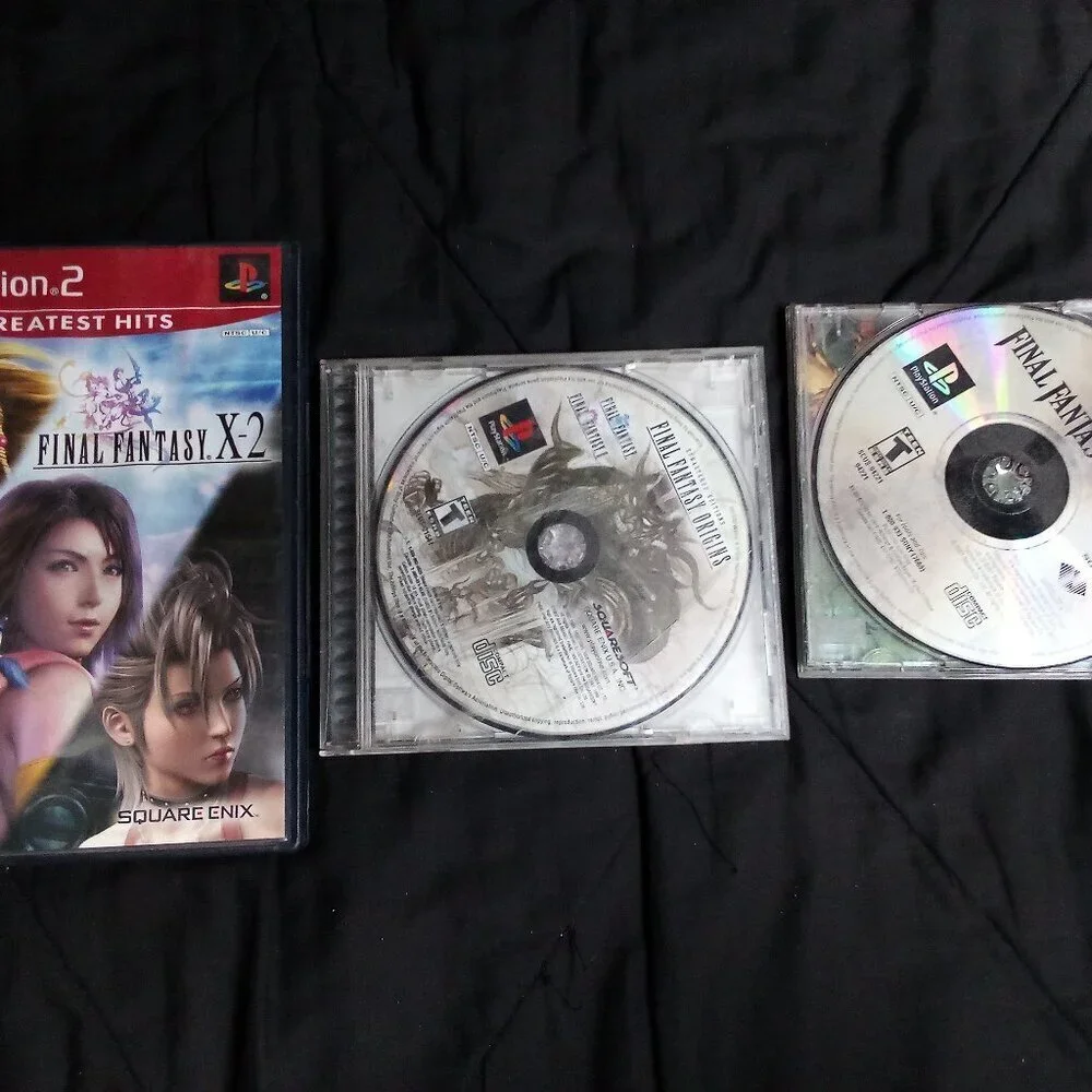 Playstation Final Fantasy Origins Tactics X-2 Lot (3 Games)